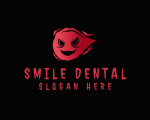 Creepy Smiling Ghost logo design