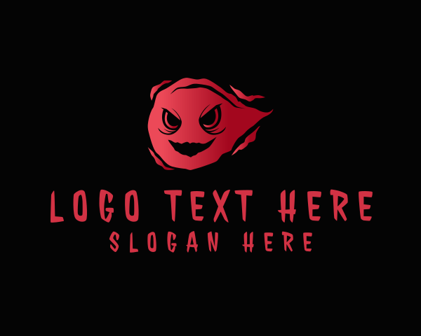 Haunting logo example 2