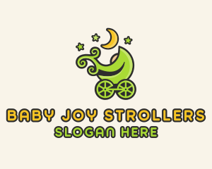 Night Baby Stroller logo design