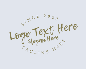 Handwritten Startup Business logo