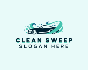 Auto Wash Cleaning logo design