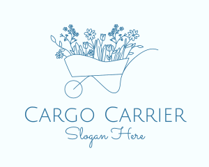 Minimalist Floral Wagon  logo