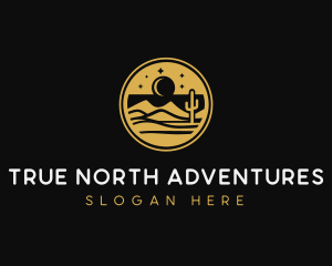 Hiking Desert Adventure logo design