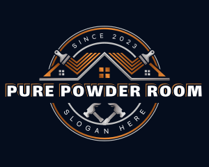 Roofing Remodel Carpentry logo design