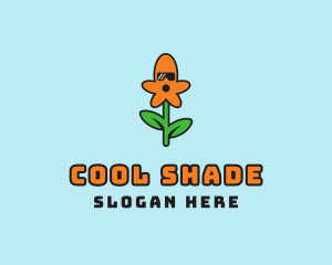 Cool Flower Sunglasses logo design