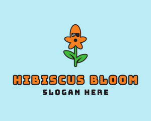 Cool Flower Sunglasses logo design