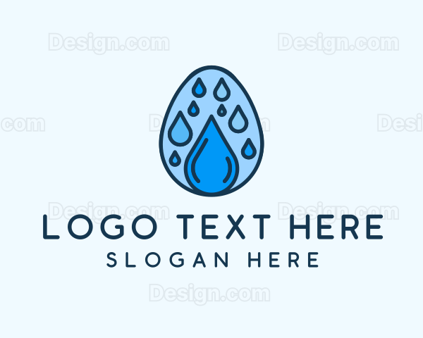 Clean Rain Water Egg Logo