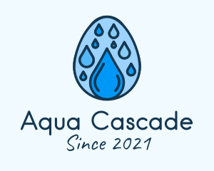Clean Rain Water Egg  logo design