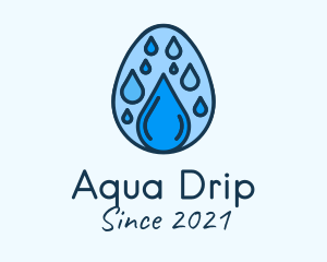 Clean Rain Water Egg  logo design