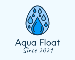 Clean Rain Water Egg  logo design