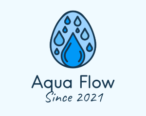 Clean Rain Water Egg  logo design