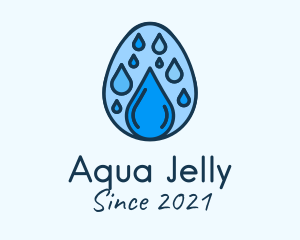 Clean Rain Water Egg  logo design