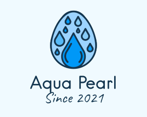 Clean Rain Water Egg  logo design