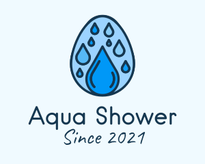 Clean Rain Water Egg  logo design