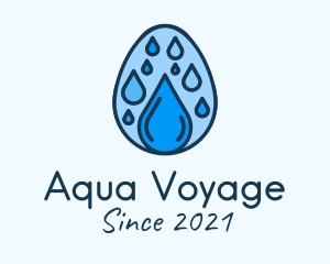 Clean Rain Water Egg  logo design