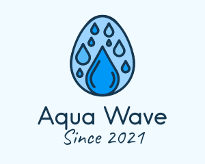 Clean Rain Water Egg  logo design