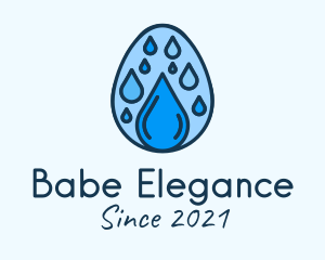 Clean Rain Water Egg  logo design