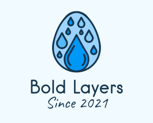 Clean Rain Water Egg  logo design