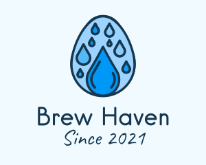 Clean Rain Water Egg  logo design