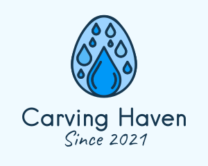 Clean Rain Water Egg  logo design