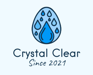 Clean Rain Water Egg  logo design