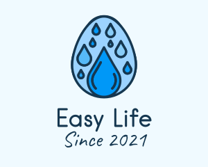 Clean Rain Water Egg  logo design