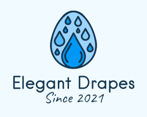 Clean Rain Water Egg  logo design