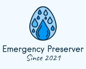 Clean Rain Water Egg  logo design