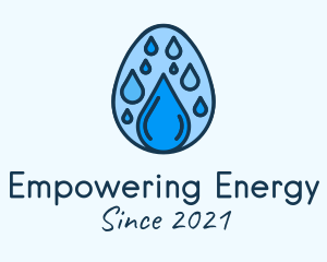 Clean Rain Water Egg  logo design