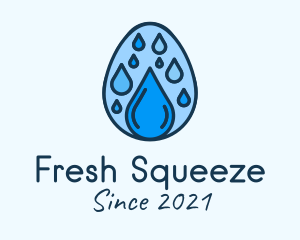 Clean Rain Water Egg  logo design