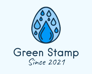 Clean Rain Water Egg  logo design