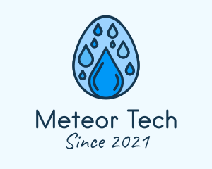 Clean Rain Water Egg  logo design