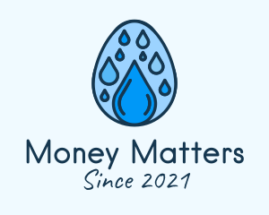 Clean Rain Water Egg  logo design