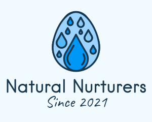 Clean Rain Water Egg  logo design