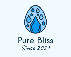 Clean Rain Water Egg  logo design