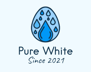 Clean Rain Water Egg  logo design