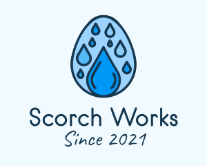 Clean Rain Water Egg  logo design