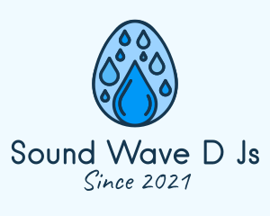 Clean Rain Water Egg  logo design