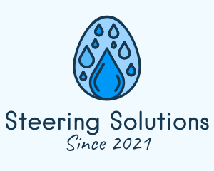 Clean Rain Water Egg  logo design