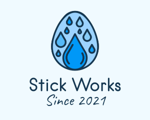 Clean Rain Water Egg  logo design