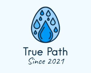 Clean Rain Water Egg  logo design