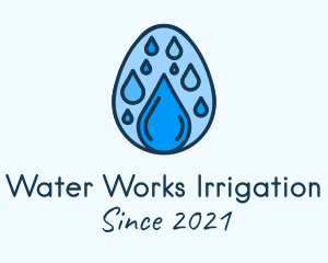 Clean Rain Water Egg  logo design