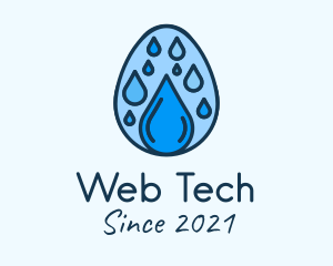 Clean Rain Water Egg  logo design