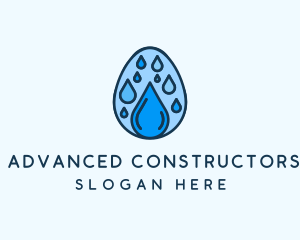 Clean Rain Water Egg  logo design