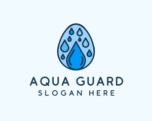 Clean Rain Water Egg  logo design