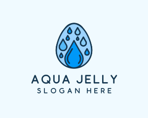 Clean Rain Water Egg  logo design