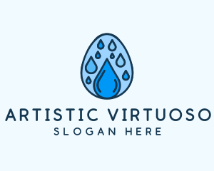 Clean Rain Water Egg  logo design