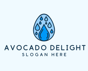 Clean Rain Water Egg  logo design