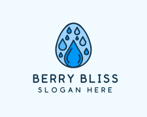 Clean Rain Water Egg  logo design