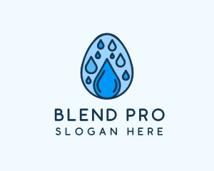 Clean Rain Water Egg  logo design